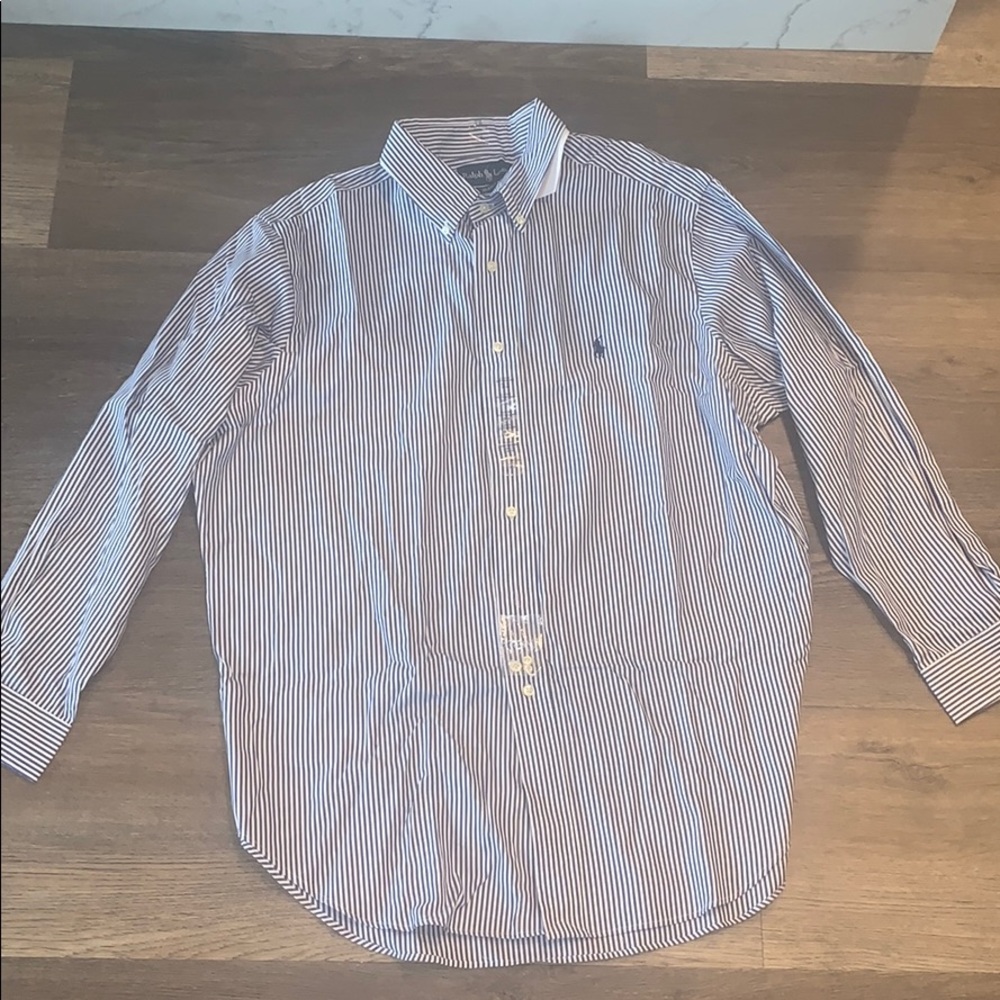 Ralph Lauren Striped Classic Fit Button Down Shirt